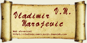 Vladimir Marojević vizit kartica